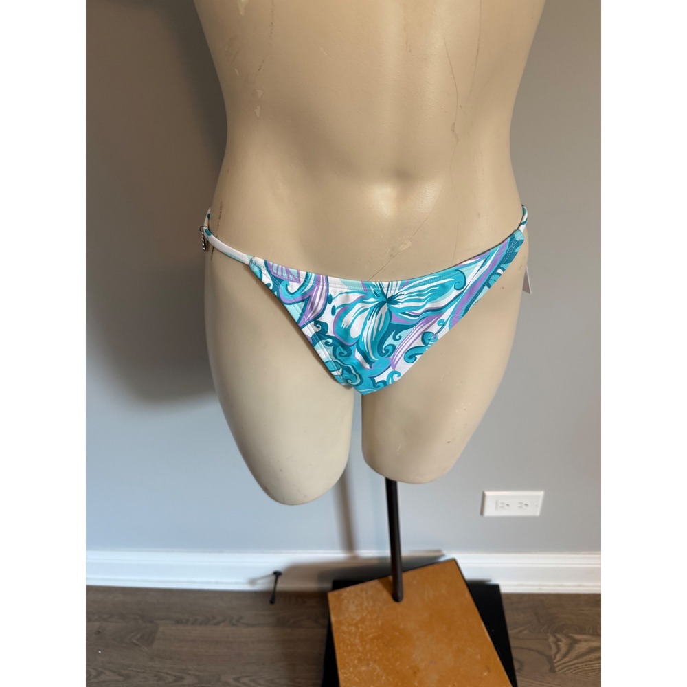 Citrus Swimwear Bikini Bottom Blue Purple Floral Paisley Seashell Charm UPF 50 S